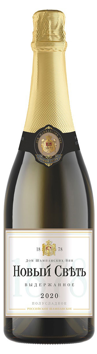 

Игристое вино Новый Свет выдержанное белое полусладкое Россия, 0,75 л