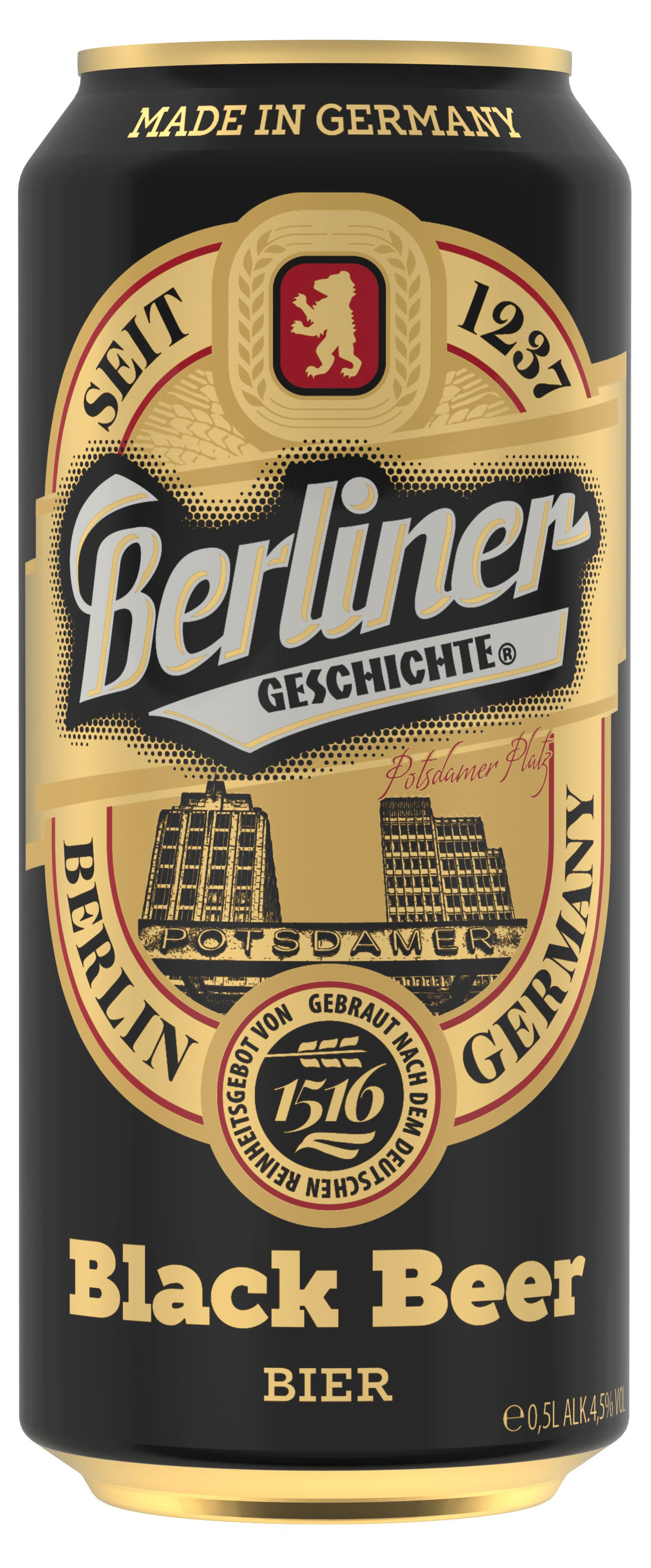 

Пиво Berliner Geschichte Black Beer тёмное пастеризованное фильтрованное, 500 мл