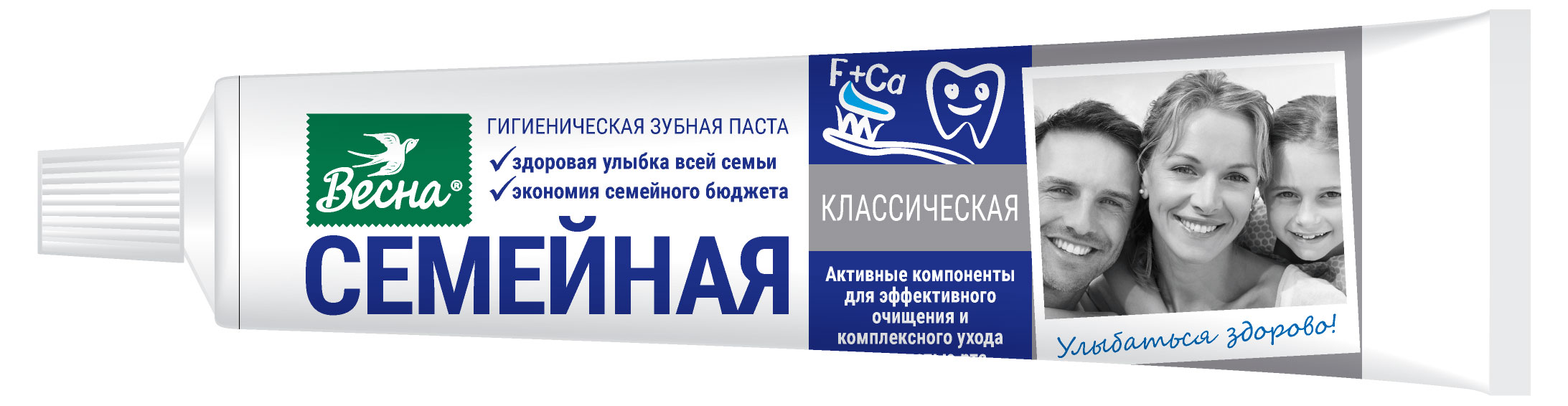 

Зубная паста Весна Семейная классическая, 90 г