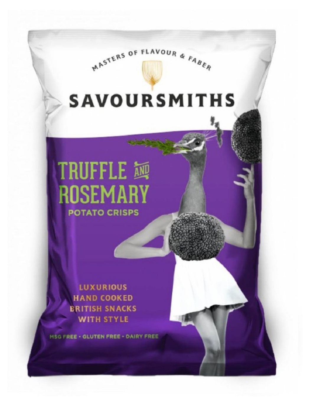 

Чипсы картофельные Savoursmiths со вкусом трюфеля и розмарина, 150 г