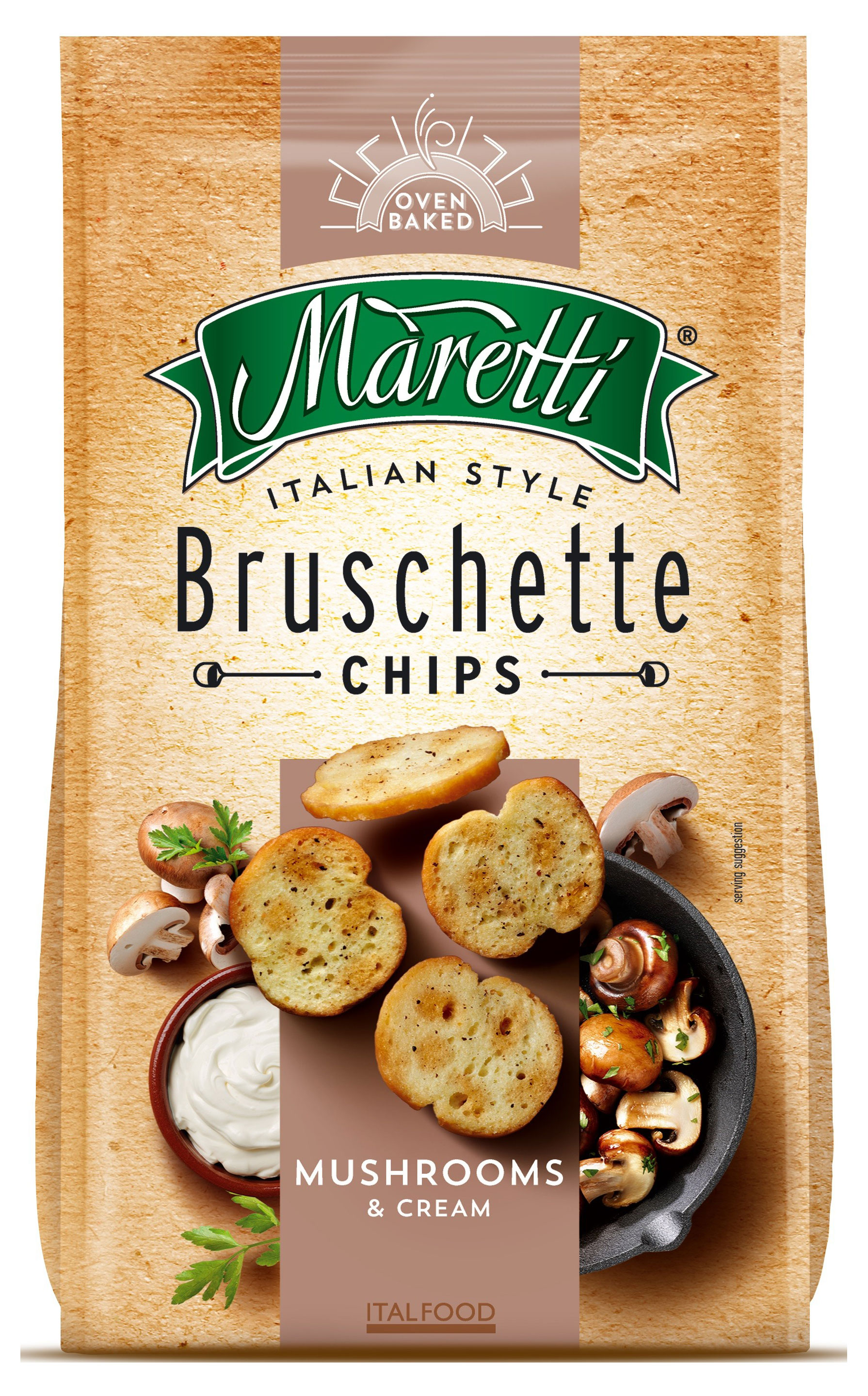 

Брускетты Maretti Грибы со сметаной, 70 г