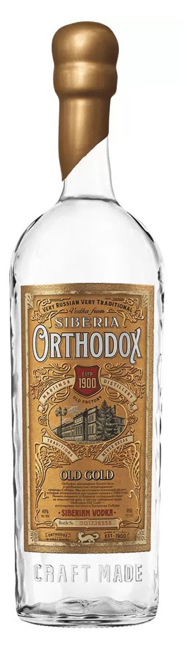 

Водка Orthodox Old Gold Россия, 1 л