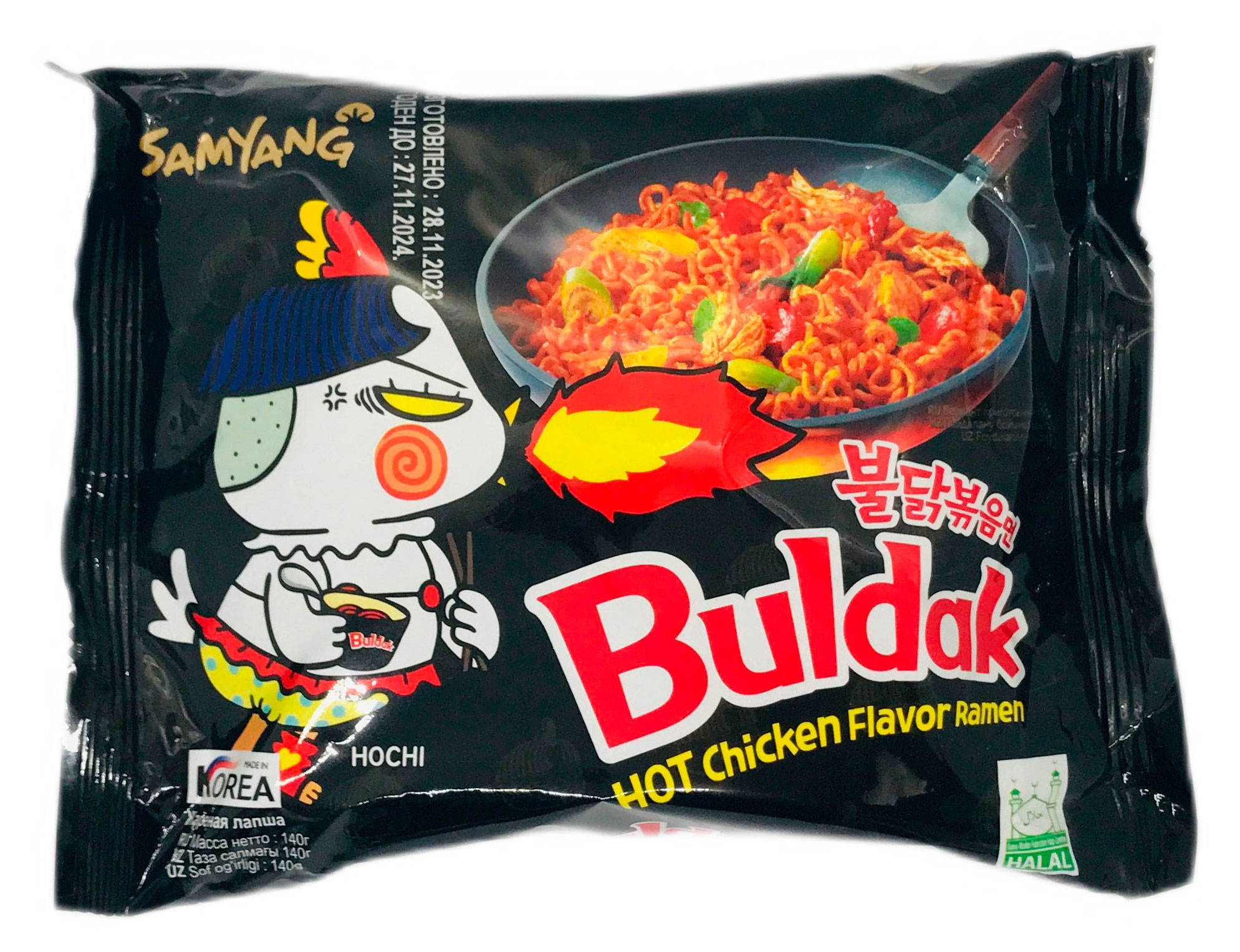 Samyang | Лапша острая Samyang Buldak быстрого приготовления со вкусом курицы, 140 г