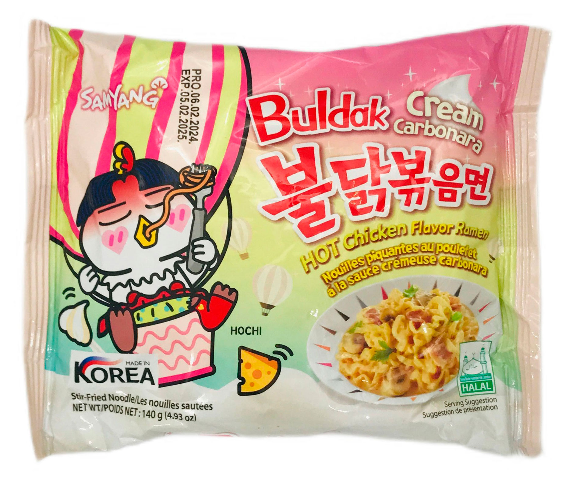 

Лапша острая Samyang Buldak со вкусом курицы в соусе крем карбонара, 140 г