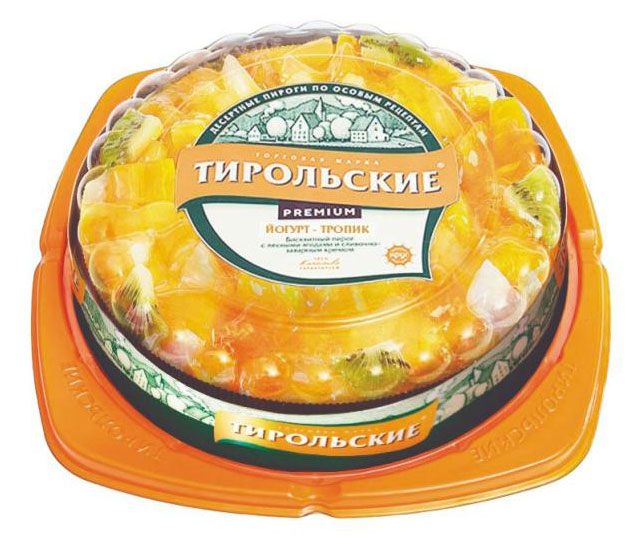 

Пирог бисквитный Тирольские пироги Йогурт-тропик Premium, 560 г