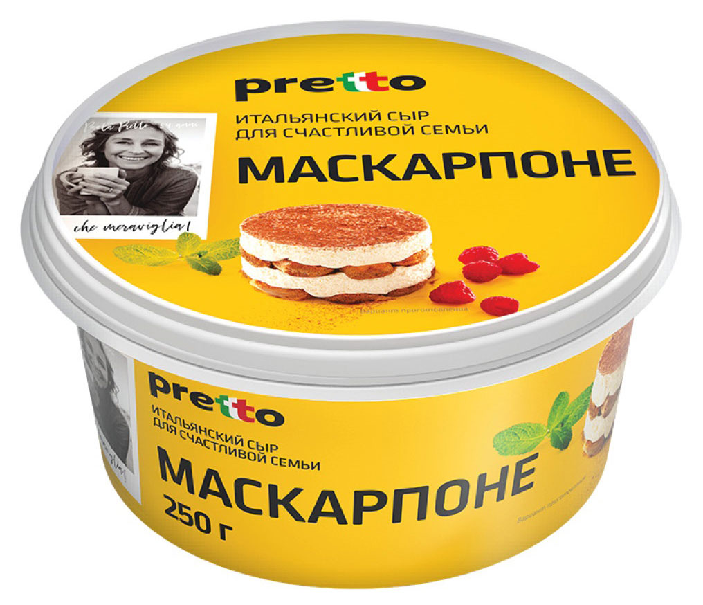 

Сыр рассольный Маскарпоне Pretto 80% БЗМЖ, 250 г