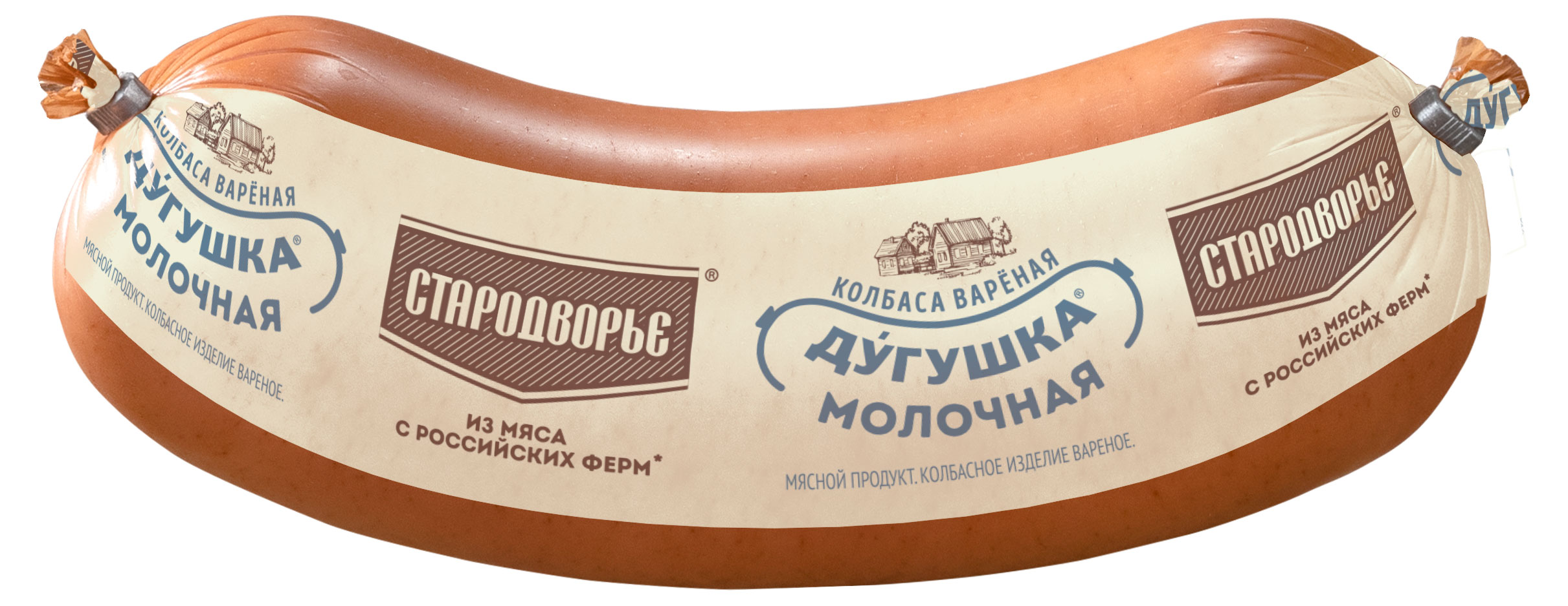 

Колбаса вареная Стародворье Дугушка молочная из мяса с пряностями, ~ 1 кг