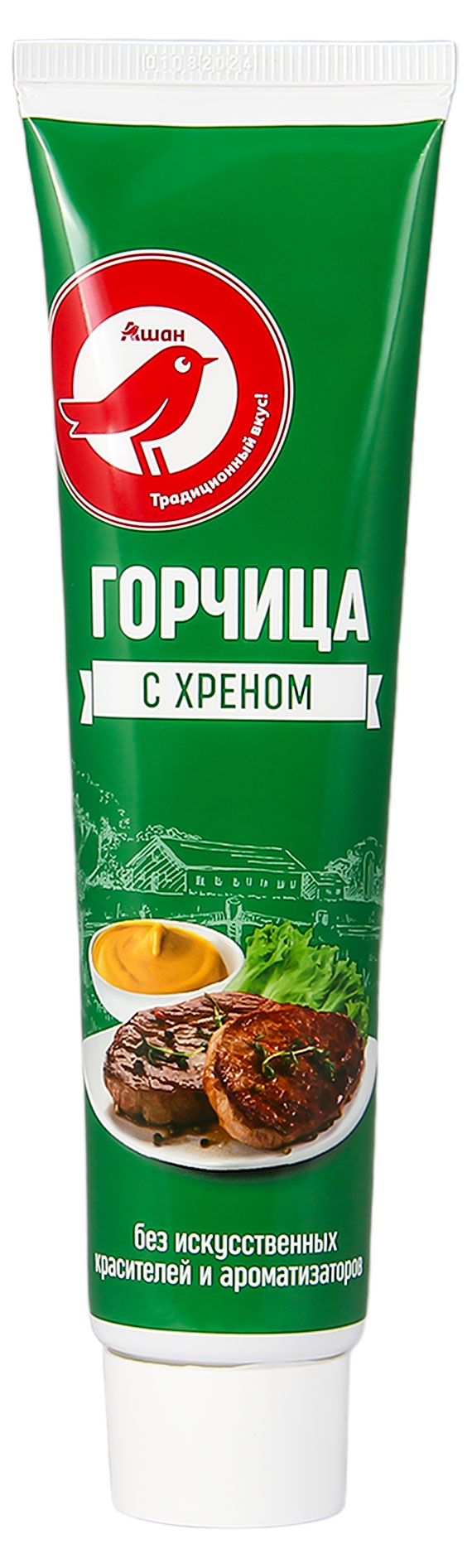 

Горчица с хреном АШАН Красная птица, 200 г
