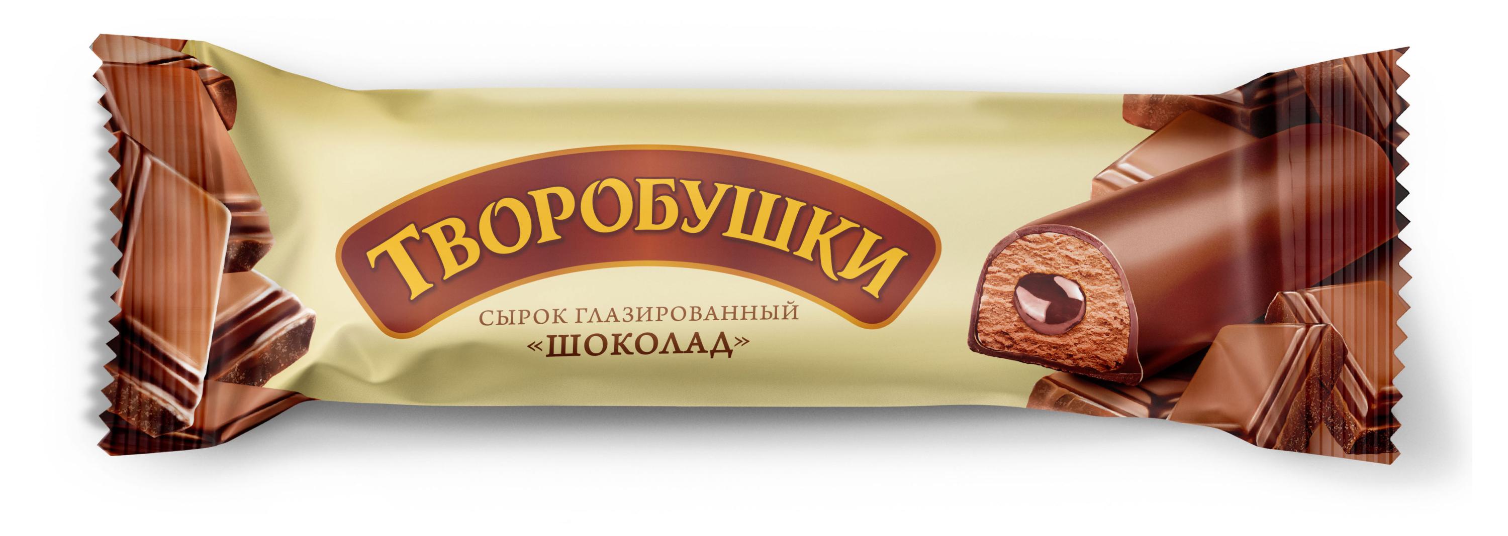 

Сырок творожный Творобушки глазированный с какао и шоколадной начинкой 20% БЗМЖ, 40 г