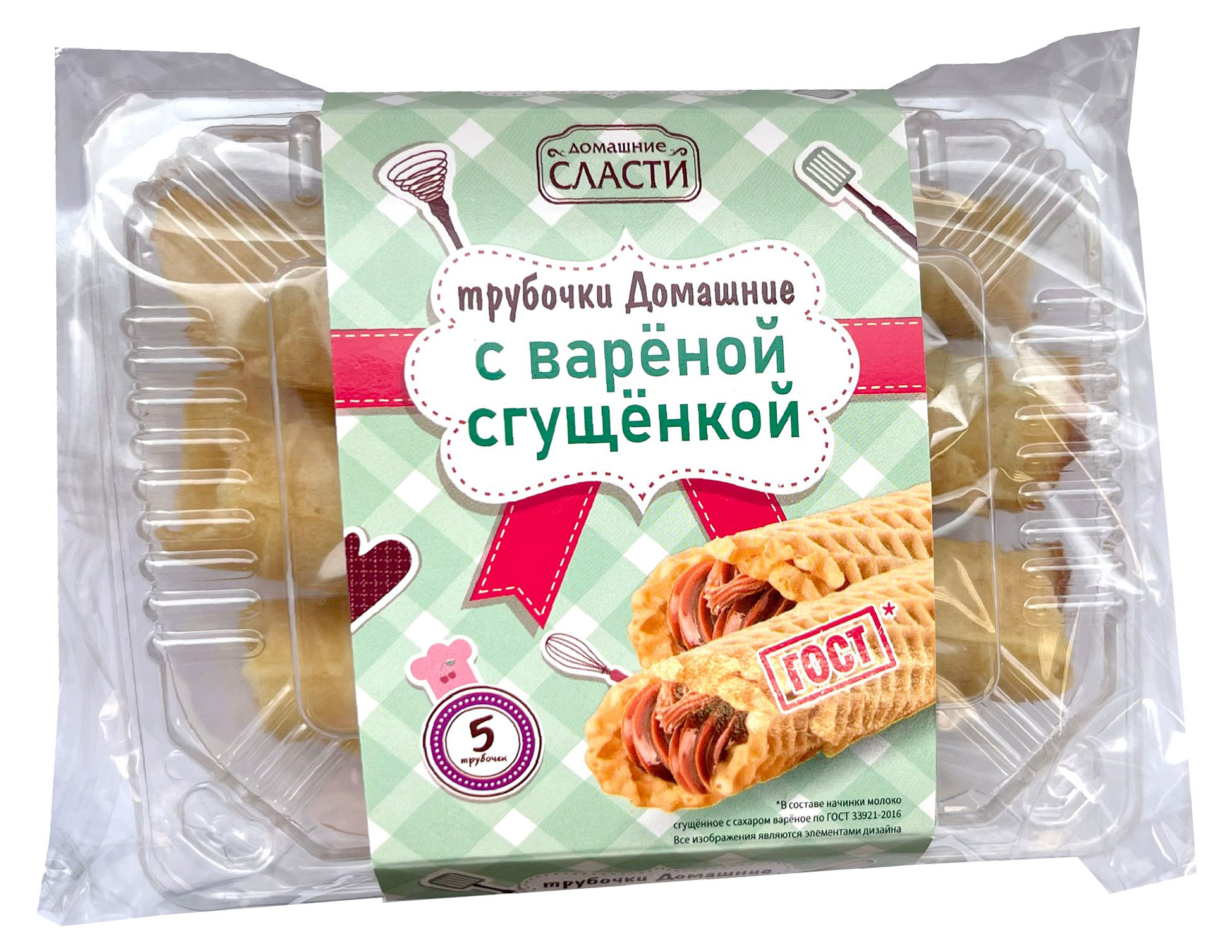 

Вафельные трубочки Домашние сласти Домашние с вареной сгущенкой, 170 г
