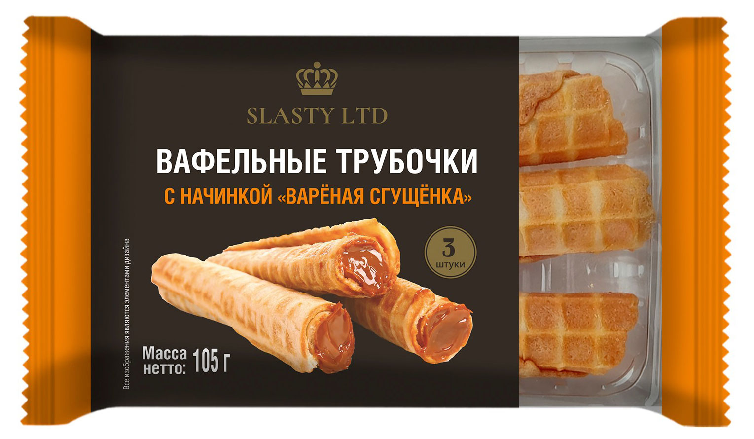 

Вафельные трубочки Sla Sti с начинкой вареная сгущенка, 105 г