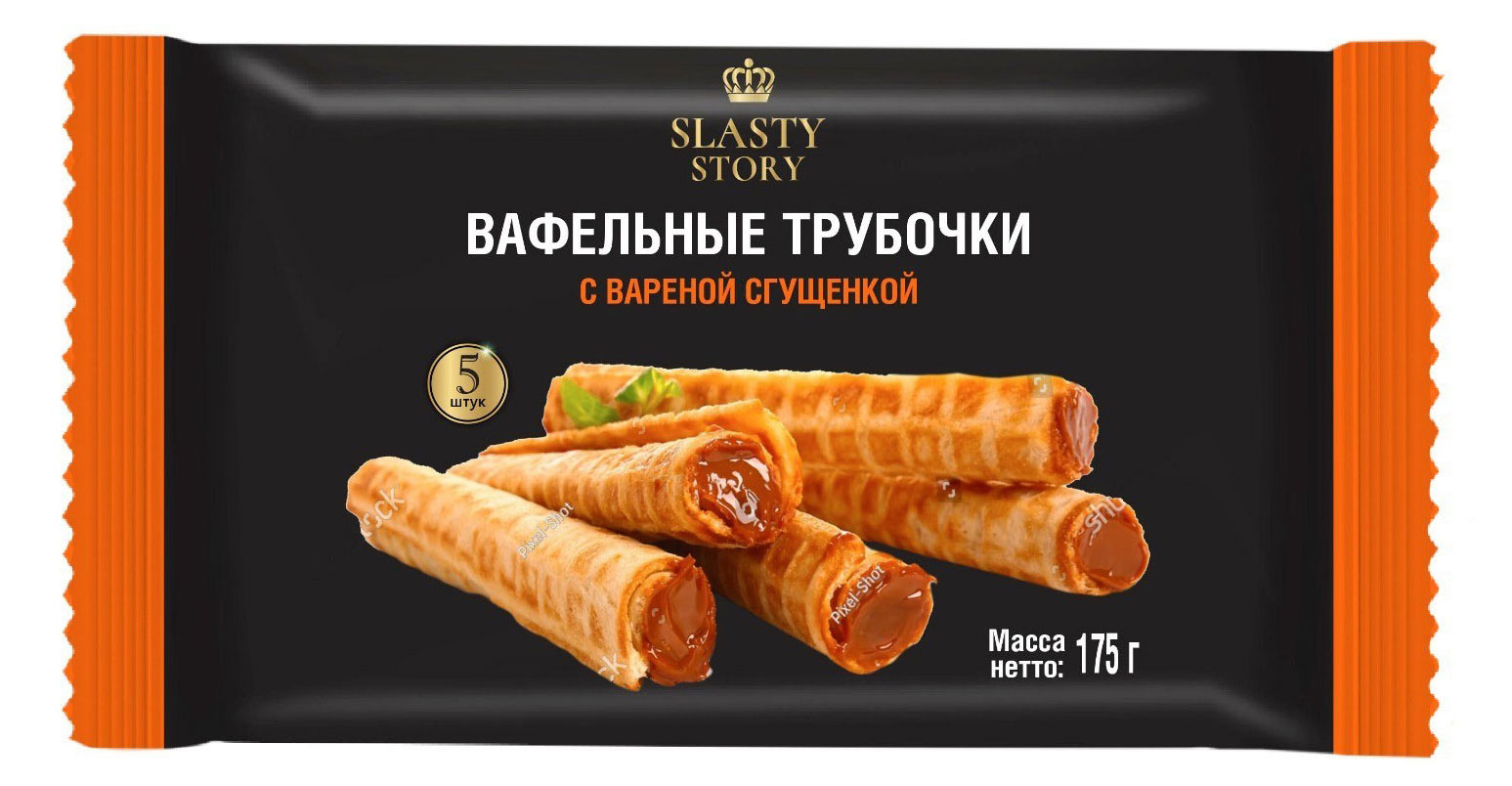 

Вафельные трубочки Sla Sti с начинкой вареная сгущенка, 175 г