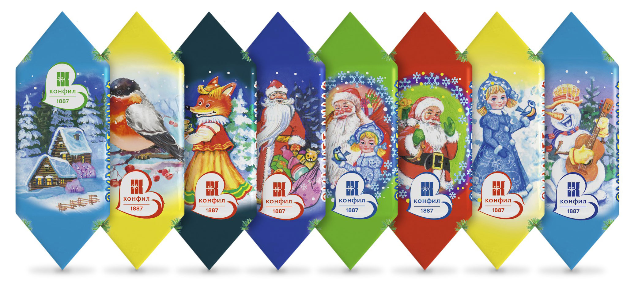 

Конфеты вафельные Конфил Зимнее чудо, вес