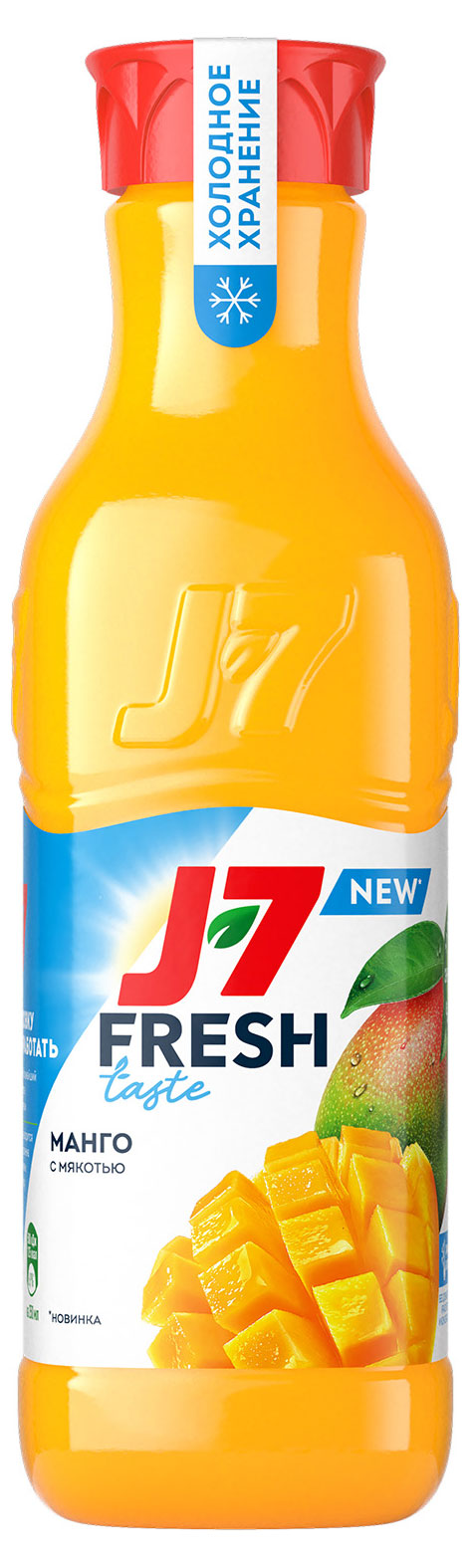 Изображение товара Нектар J7 Манго с мякотью охлажденный, 0,85 л