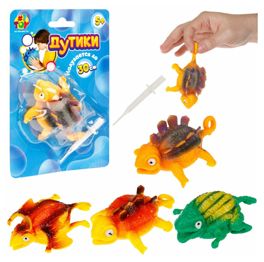 

Игрушка 1TOY Дутики Динозавры, 1 шт в ассортименте