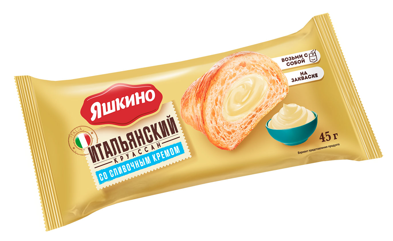 

Круассан Яшкино со сливочным кремом, 45 г