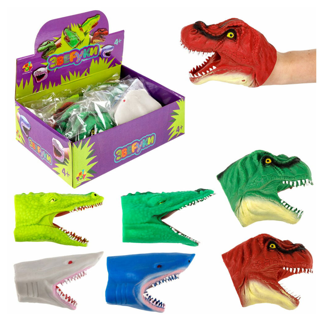 

Игрушка на руку 1TOY Зверуки, 1 шт