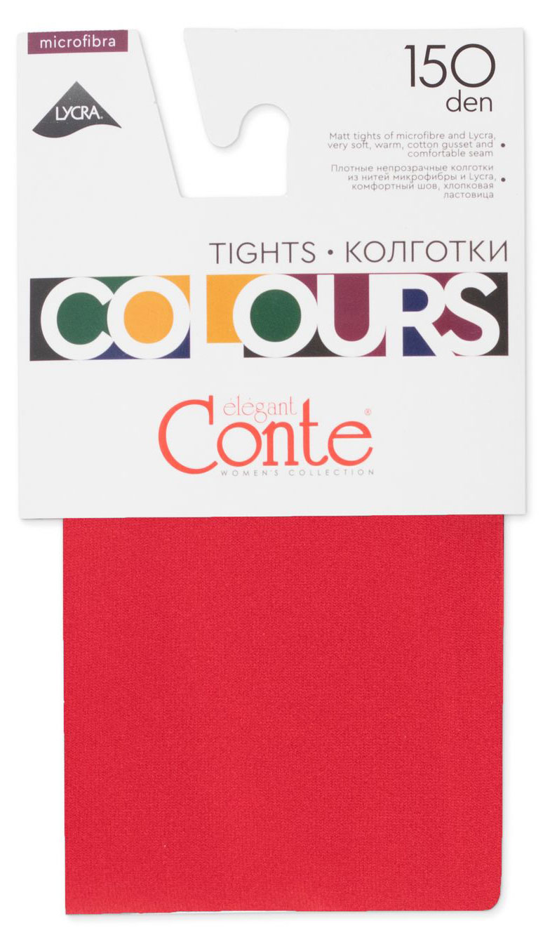 

Колготки женские Conte Elegant Colours rosso 150 den, р 4