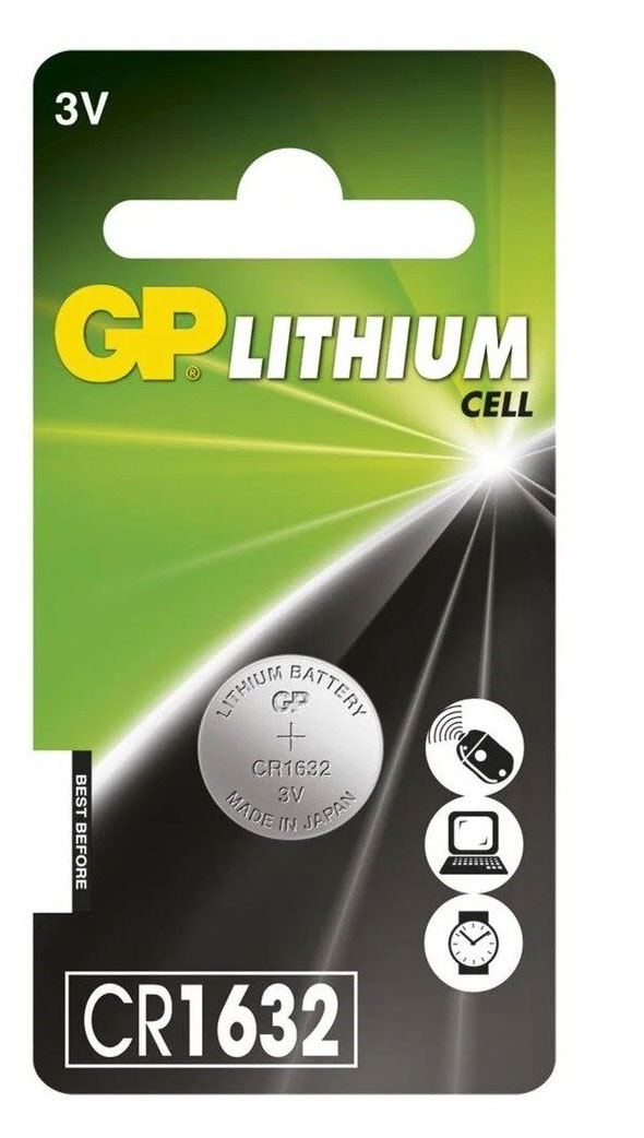 

Батарейки литиевые GP CR1632, 1 шт