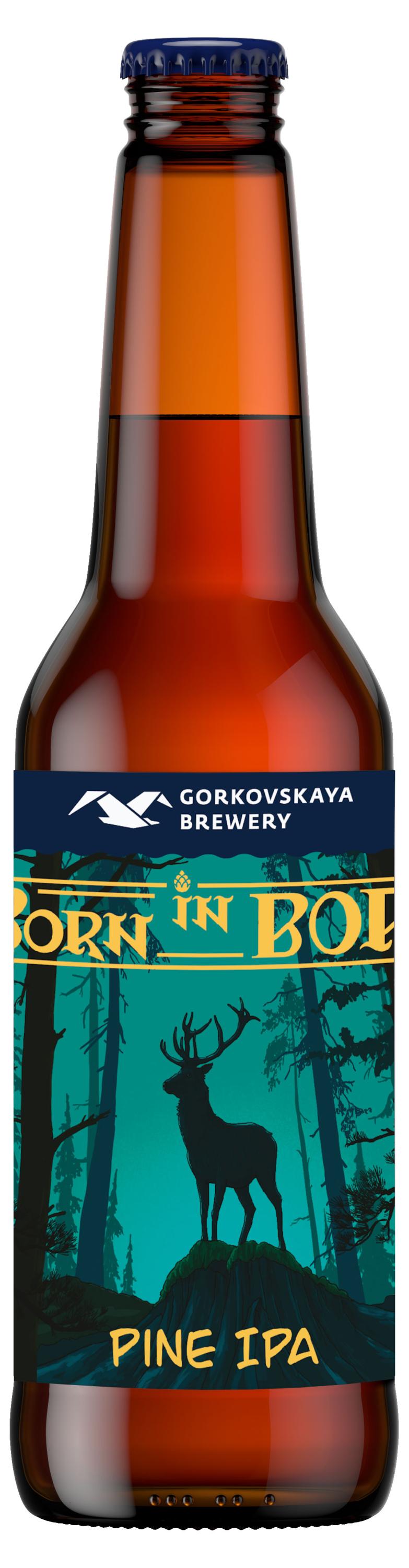 

Напиток пивной Горьковская Пивоварня Born in Bor 6,8%, 0,44 л