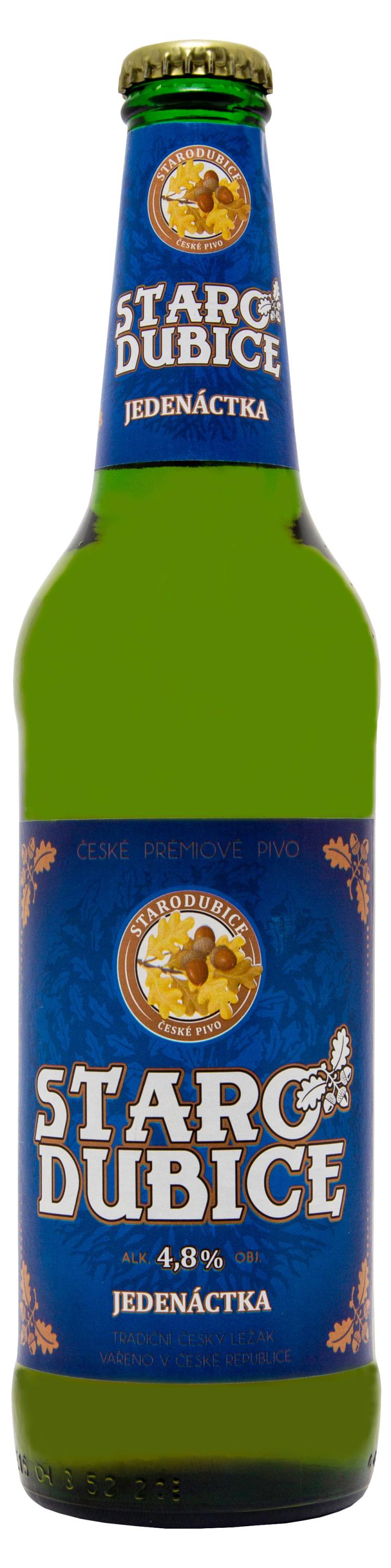 

Пиво светлое Starodubice Jedenactka 4,8%, 0,5 л