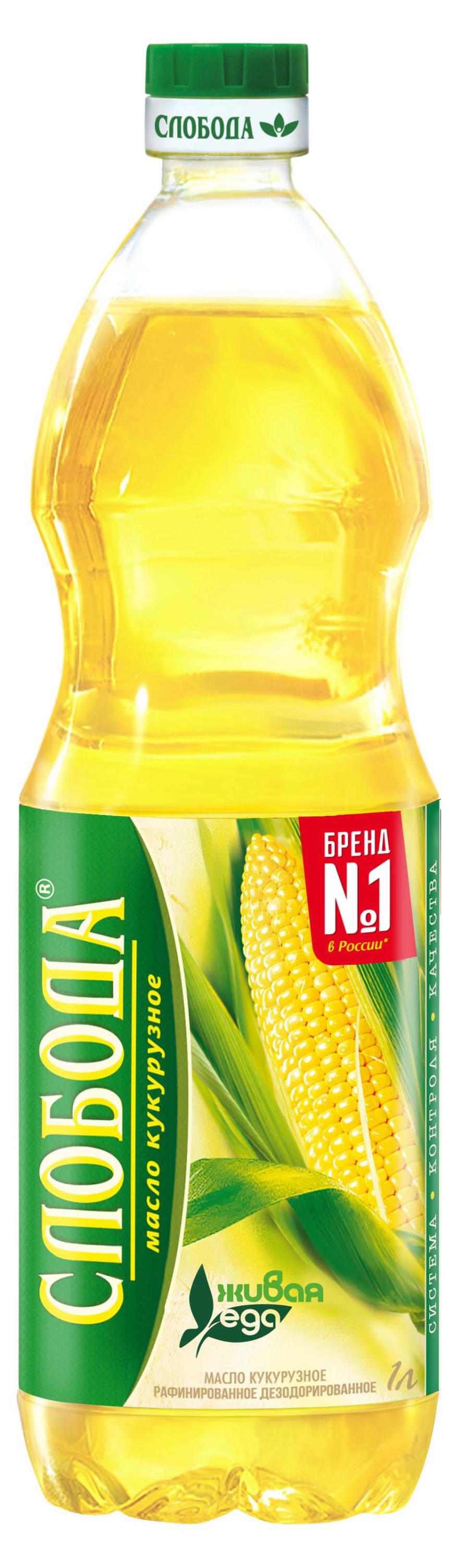 Изображение товара Масло растительное «Слобода» Кукурузное, 1 л