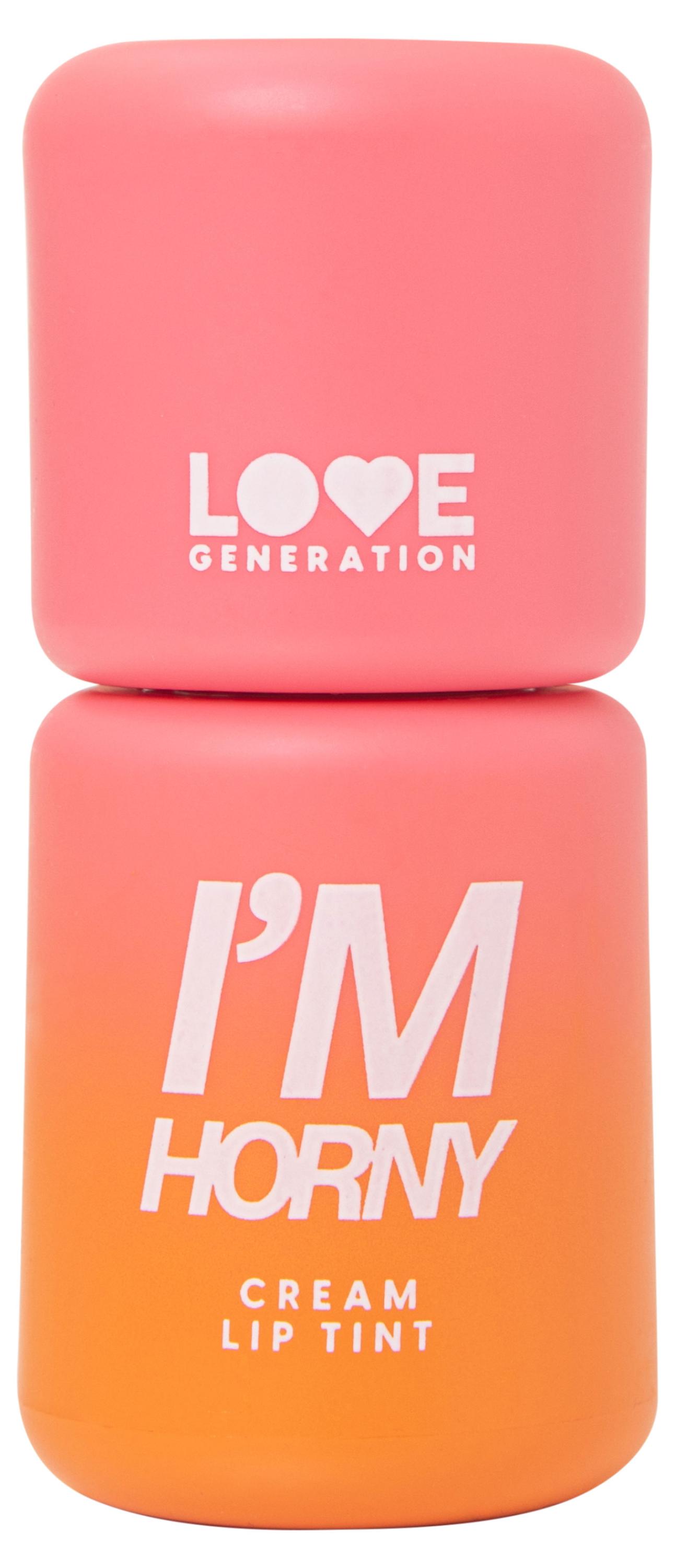

Помада-тинт для губ Love generation I'm Horny тон 02 персиково-розовый, 3 мл