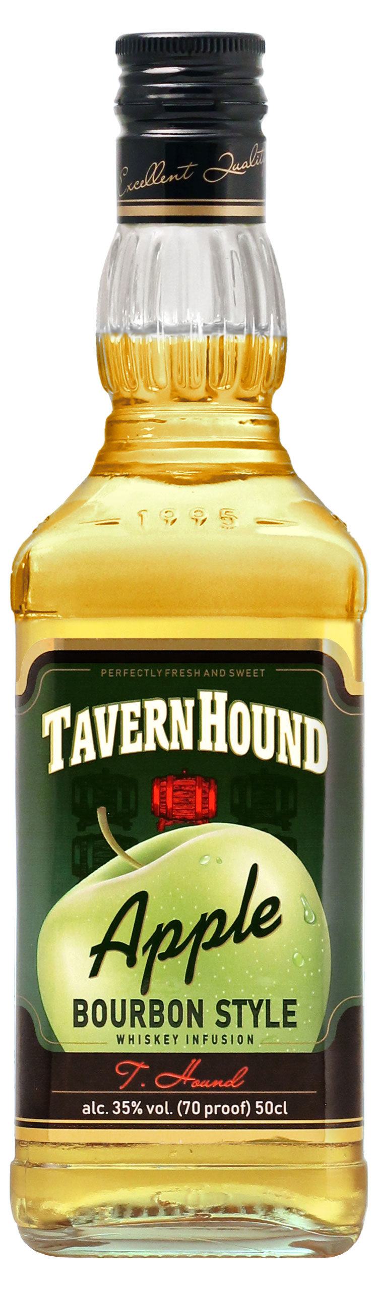 

Настойка полусладкая Tavern Hound Яблоко на основе виски бурбон стайл Россия, 0,5 л