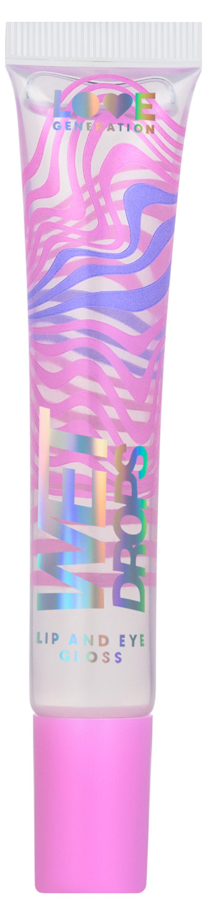 

Блеск для глаз и губ Love generation Wet Drops тон 01 прозрачный, 12 мл