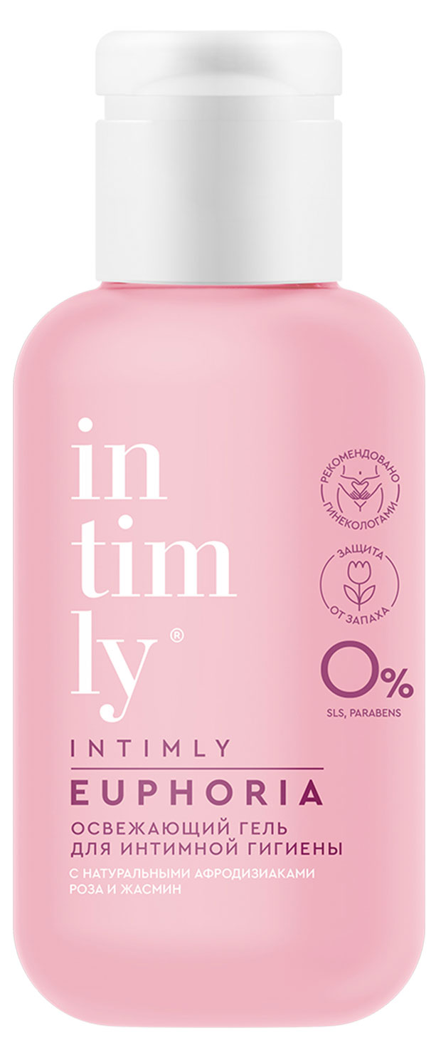 

Гель для интимной гигиены Intimly Immuno Освежающий с натуральными афродизиаками роза и жасмин, 65 мл
