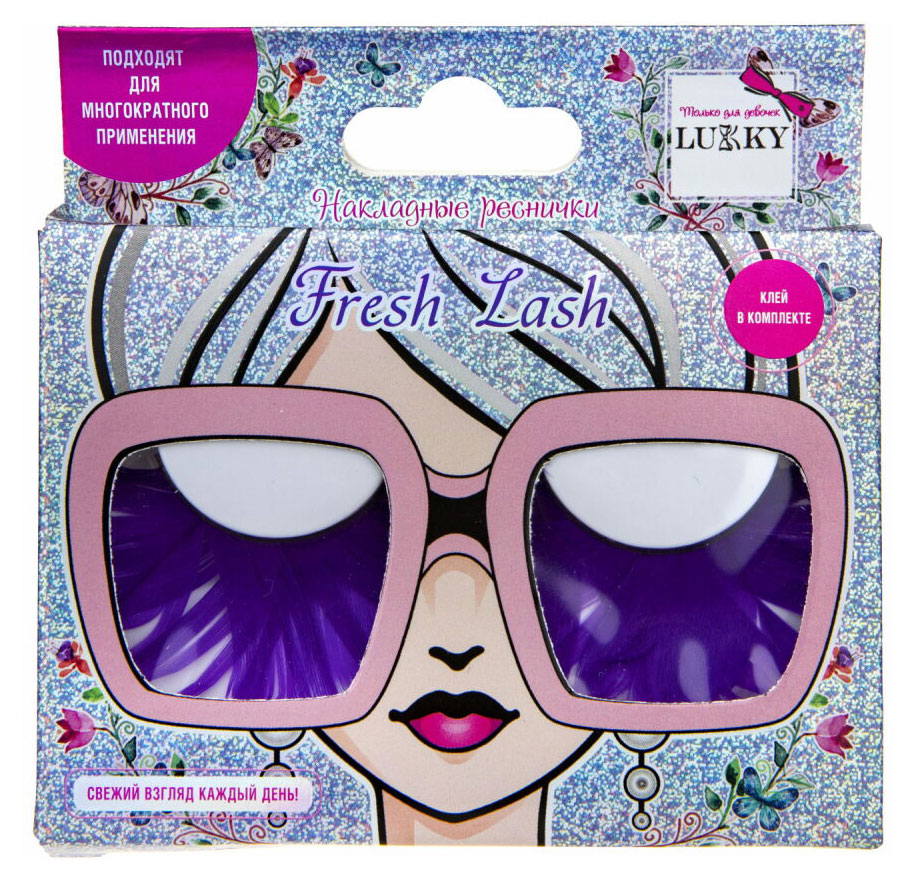 

Реснички накладные Lukky Fresh Lash перьевые фиолетовые