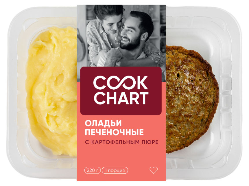 

Оладьи печёночные Cook Chart с картофельным пюре, 220 г