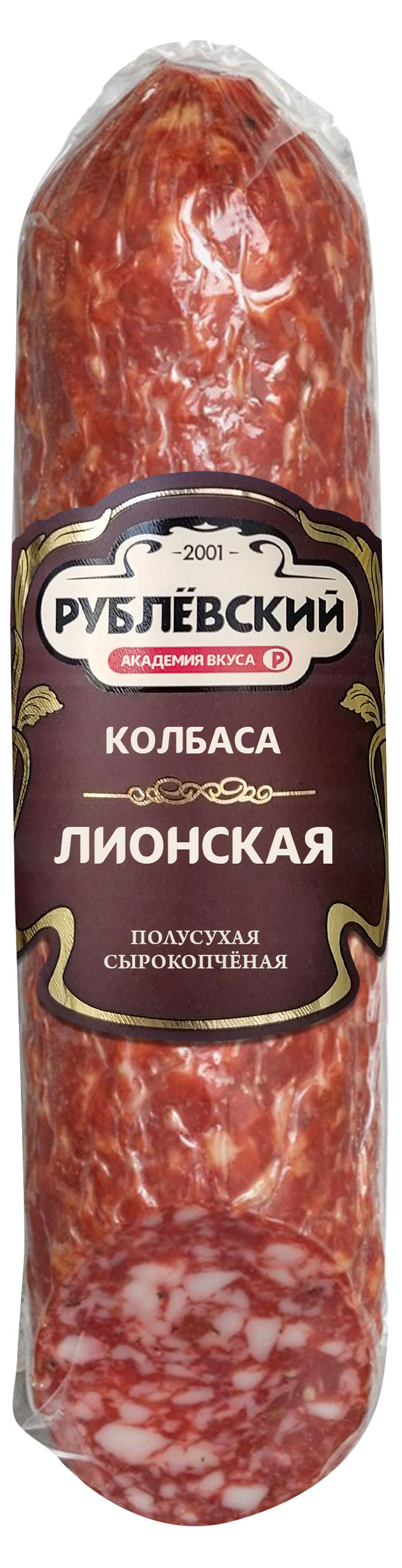 

Колбаса сырокопчёная Рублёвский Лионская полусухая, 270 г