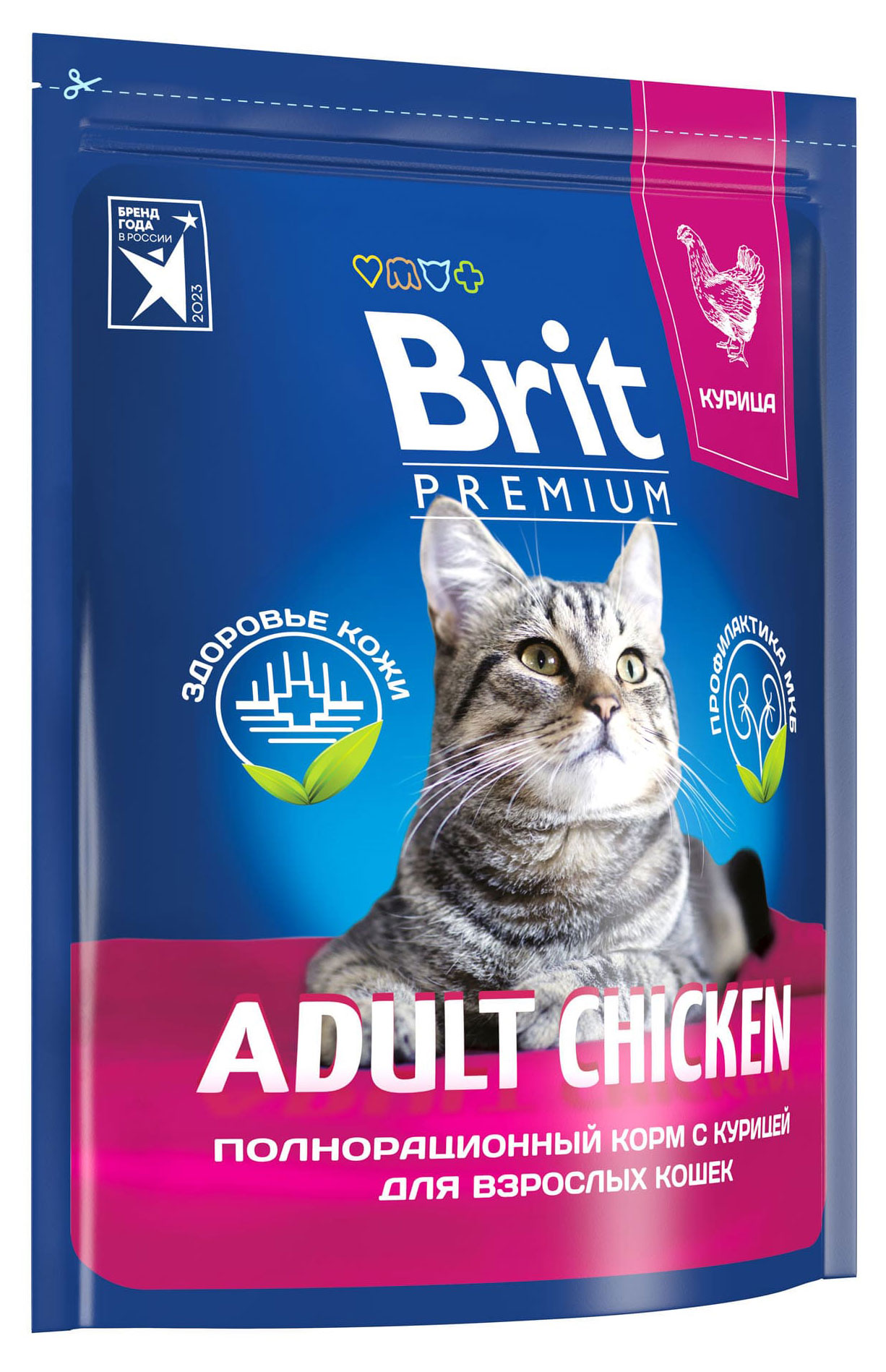 

Сухой корм для кошек Brit Premium курица, 2 кг