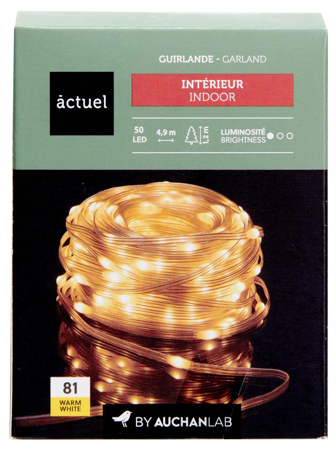 

Электрогирлянда Actuel на батарейках 50 LED, 4,9 м