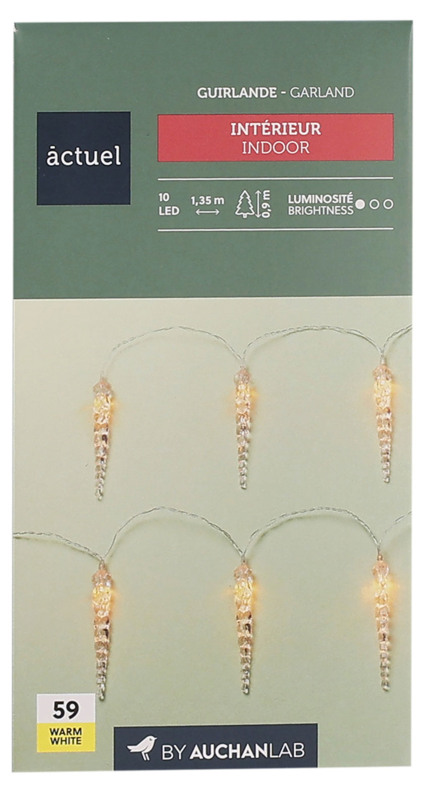 

Электрогирлянда Actuel на батарейках 10 LED, 1,35 м