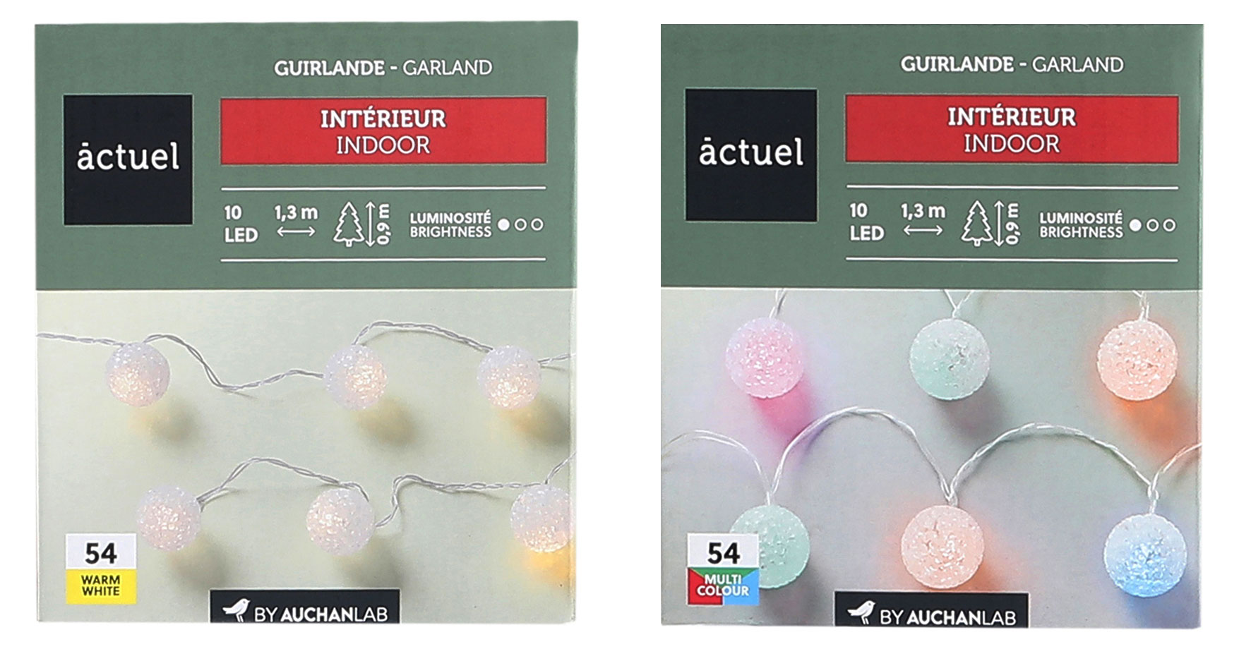 

Электрогирлянда Actuel на батарейках 10 LED, 1,3 м