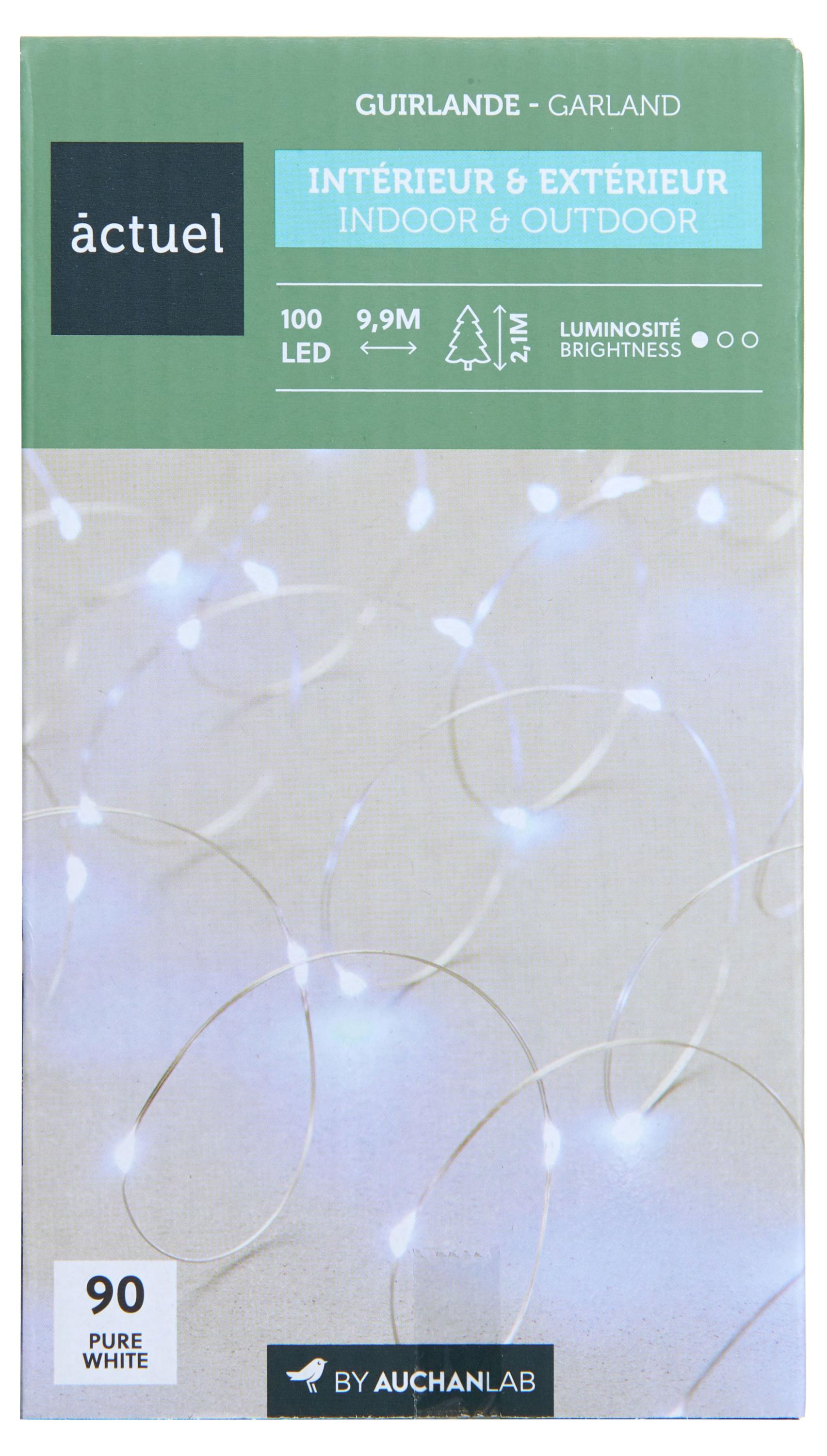 

Электрогирлянда Actuel Роса на батарейках 100 LED, 9,9 м