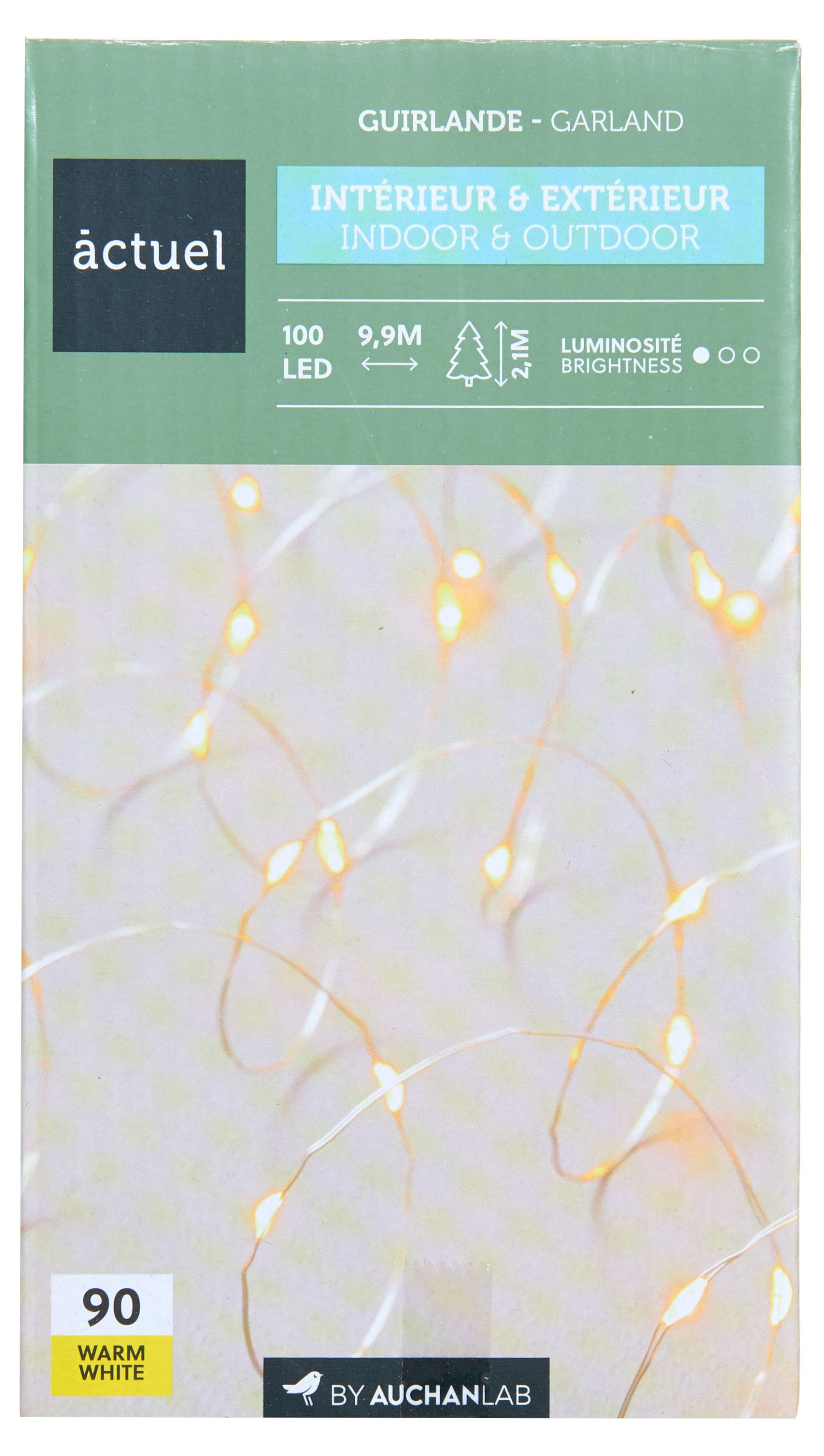 

Электрогирлянда Actuel Роса на батарейках 100 LED, 9,9 м
