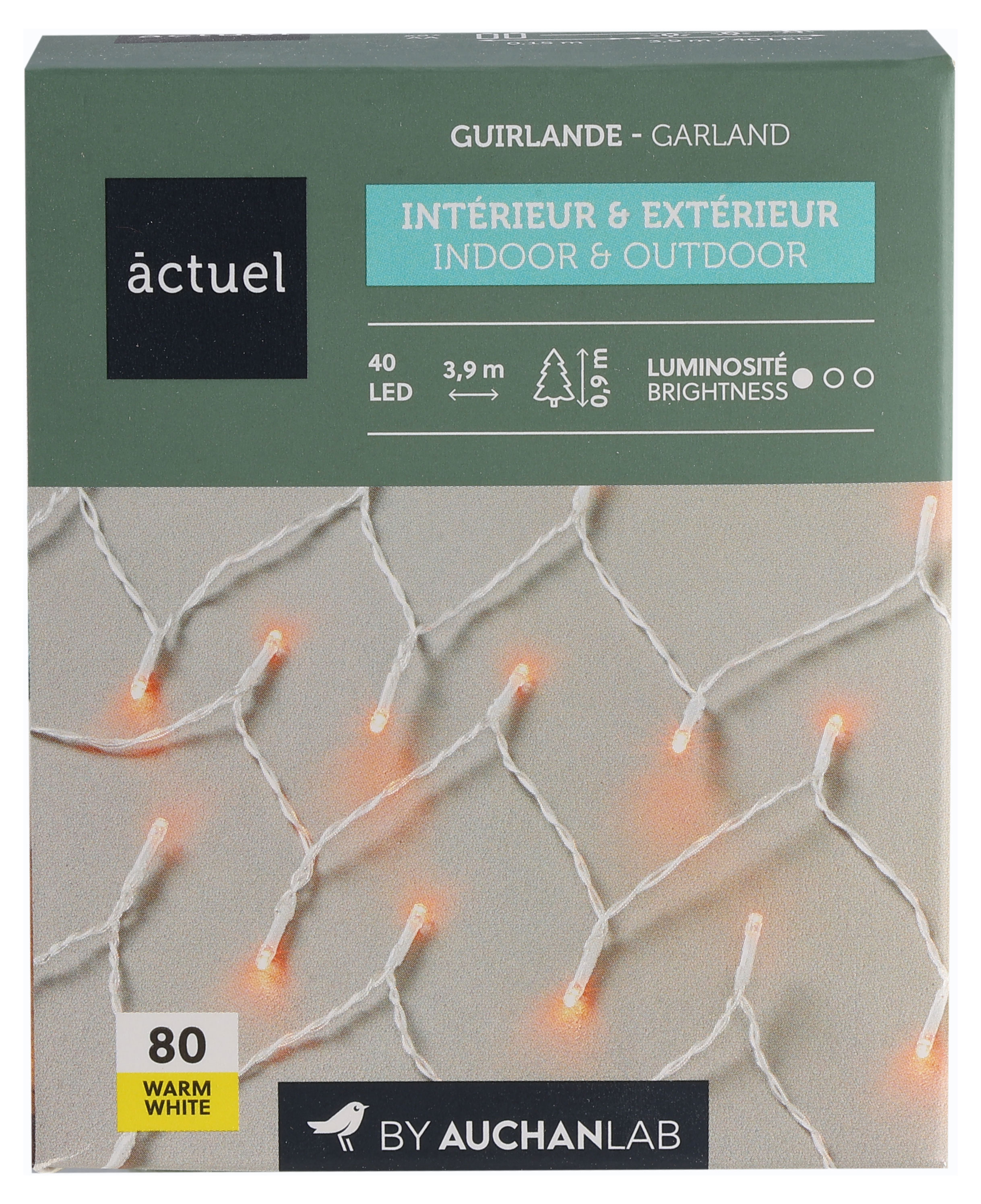 

Электрогирлянда Actuel на батарейках 40 LED, 3,9 м