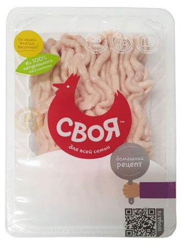 

Фарш Своя Котлетный из мяса филе грудки, 450 г