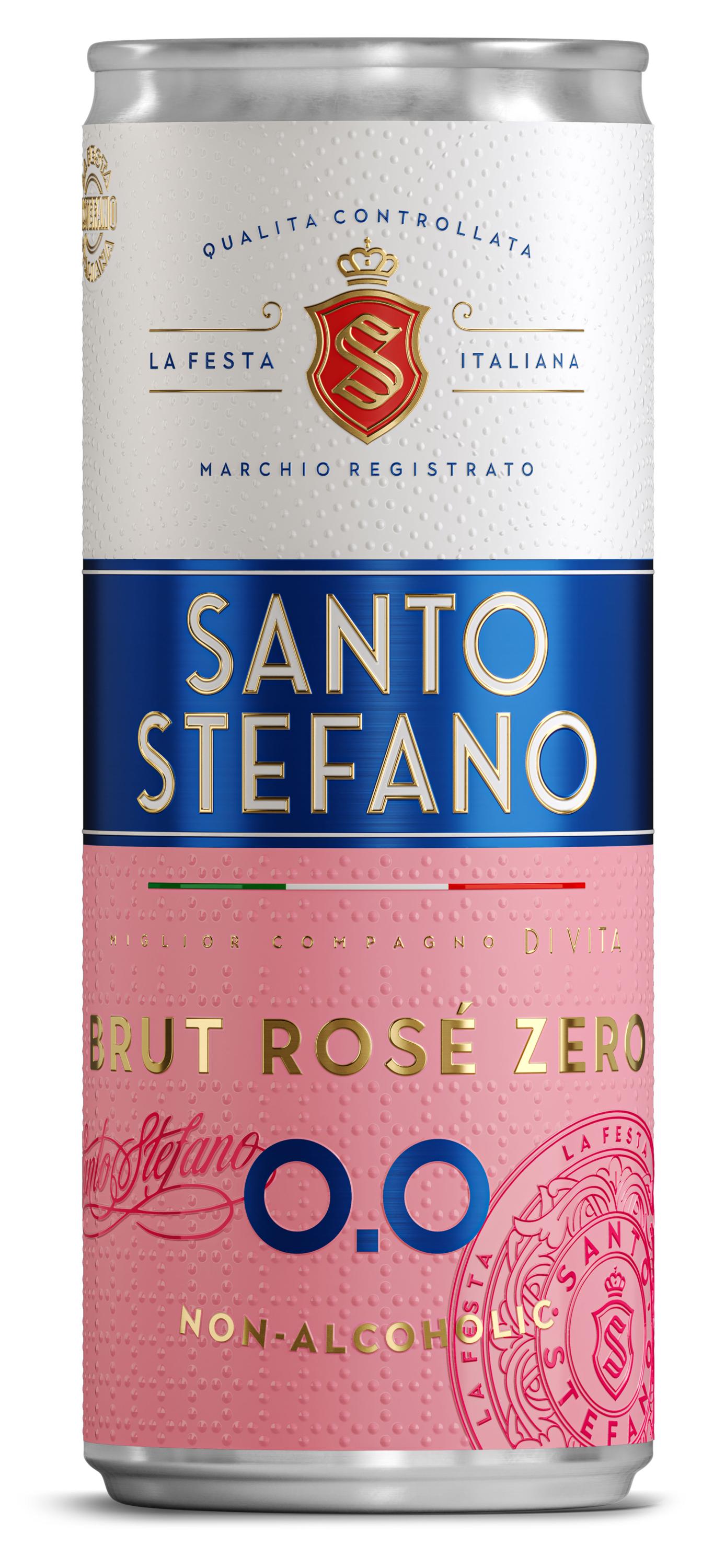 

Напиток винный игристый безалкогольный Santo Stefano Rose Zero Россия, 0,25 л