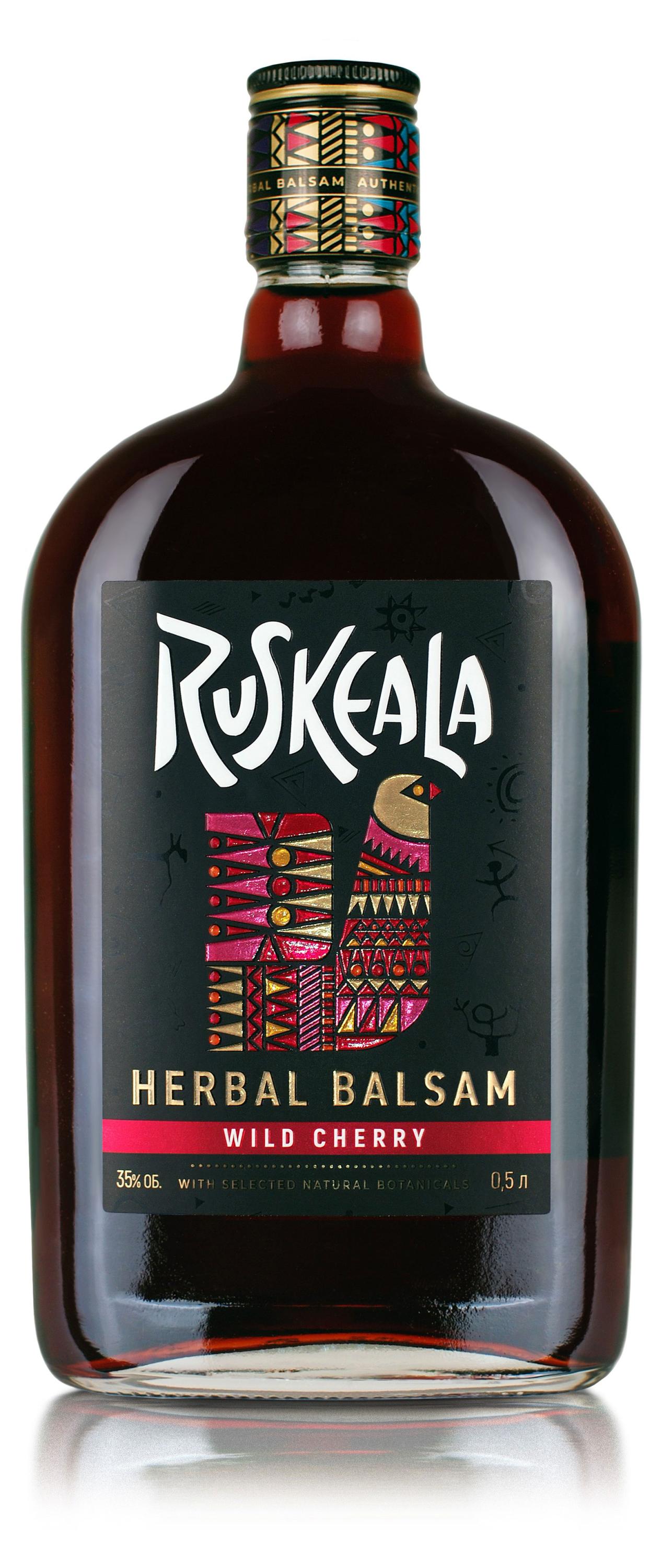 Изображение товара Бальзам Ruskeala Wild Cherry 0,5л Россия, оригинальный аромат и насыщенный вкус