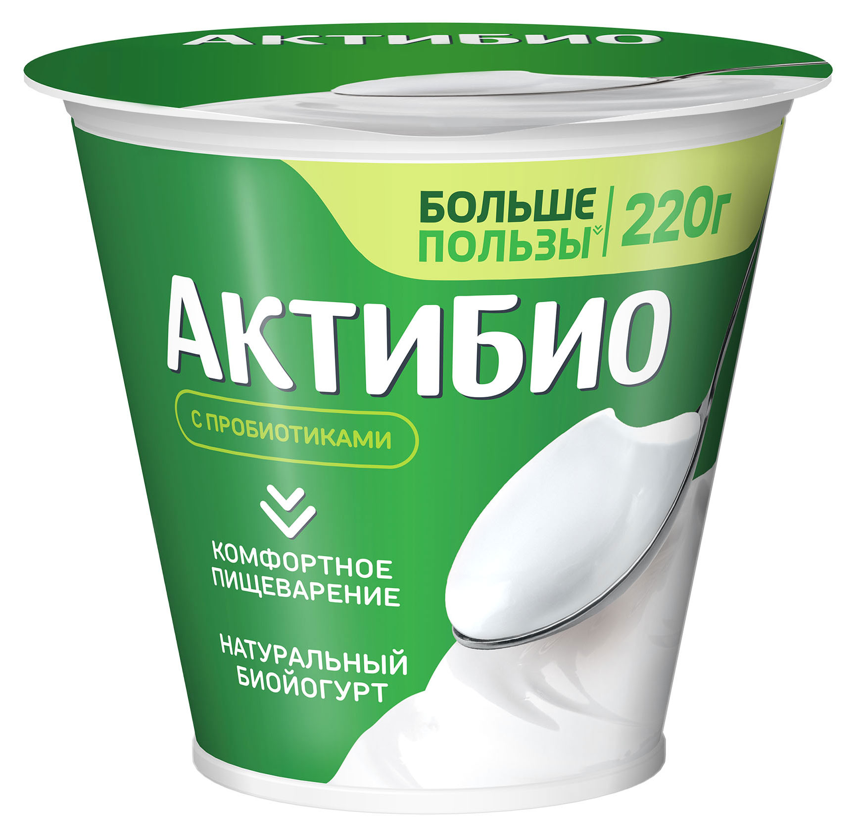 

Йогурт АктиБио натуральный 3,5% БЗМЖ 220 г