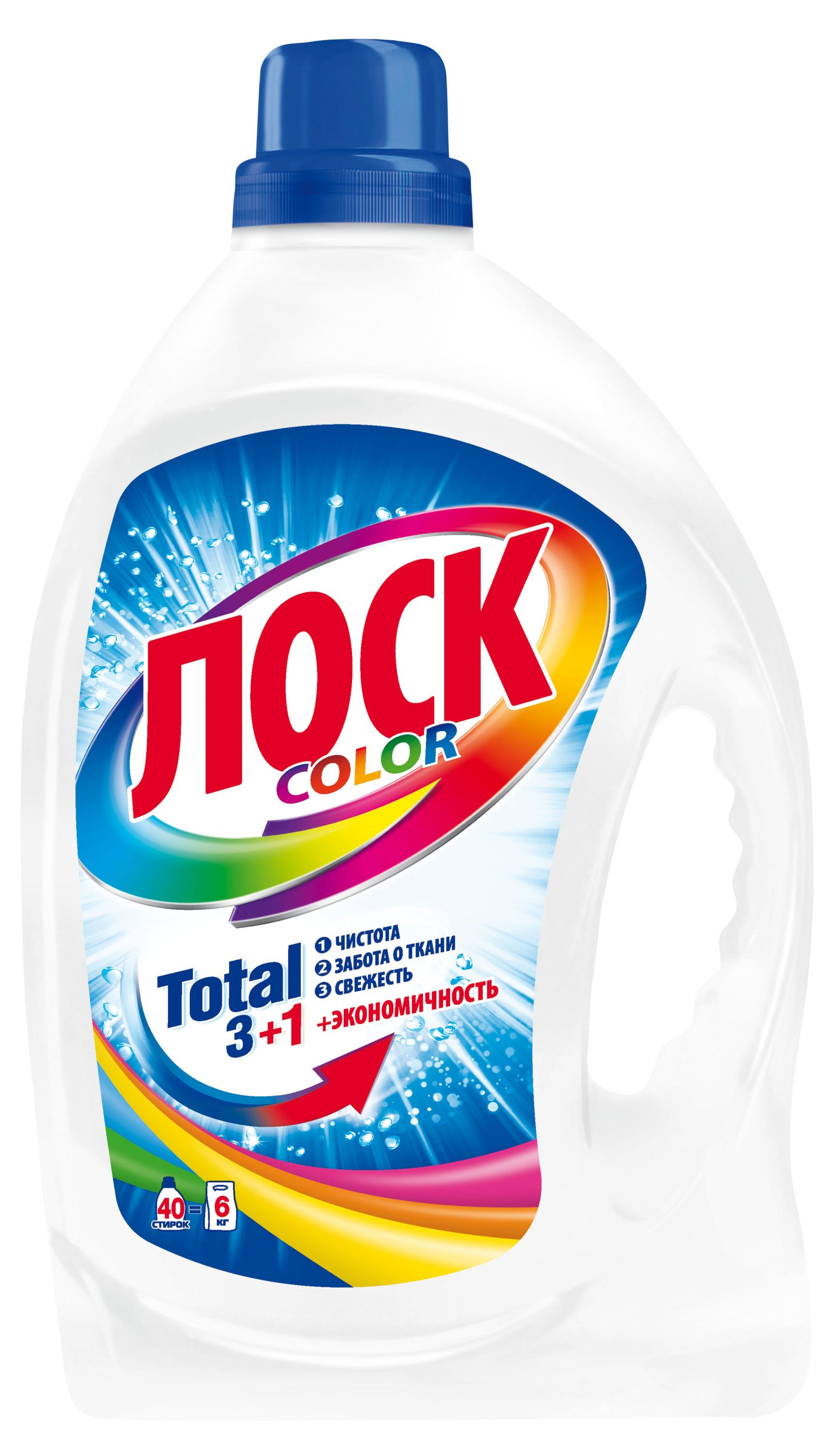 

Гель для стирки Лоск Color для цветного белья, 2,6 л (40 стирок)