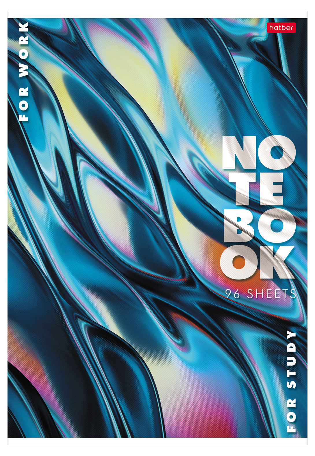 

Тетрадь Hatber Яркие переливы на скобе в линию А4, 96 л в ассортименте