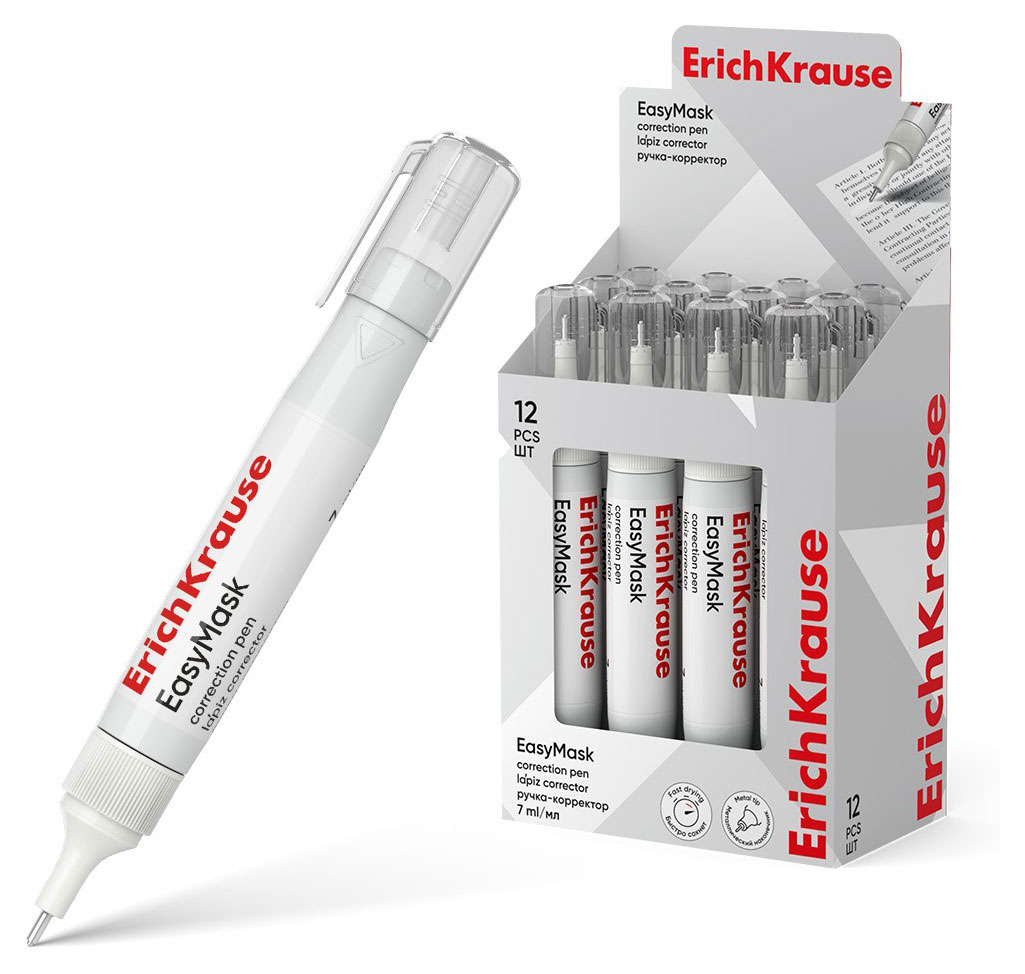 

Ручка-корректор ErichKrause EasyMask, 7 мл