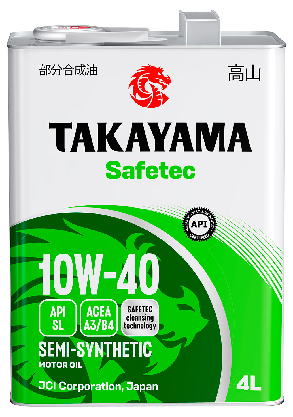 

Масло моторное полусинтетическое TAKAYAMA Safetec 10W-40 SL, 4 л