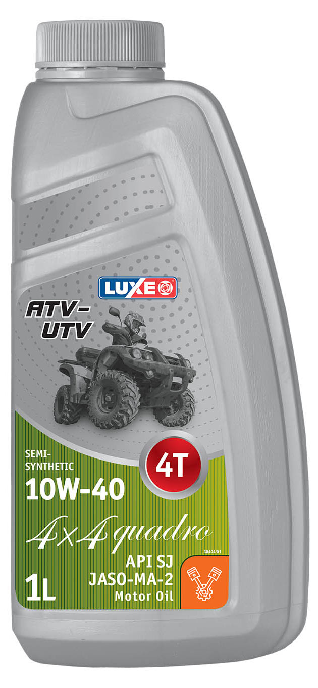 

Масло моторное полусинтетическое LUXЕ 4х4 QUADRO 10W40 4Т, 1 л