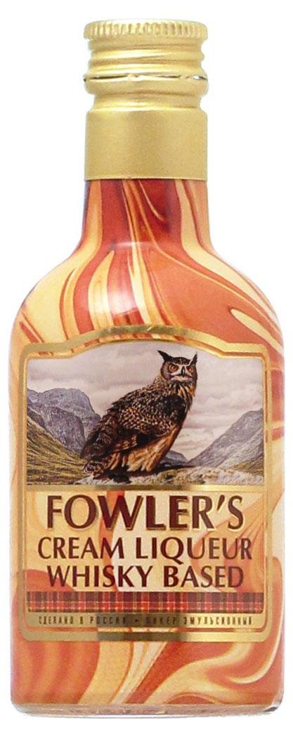 

Ликер Fowler's Сливочный на основе виски Россия, 0,05 л